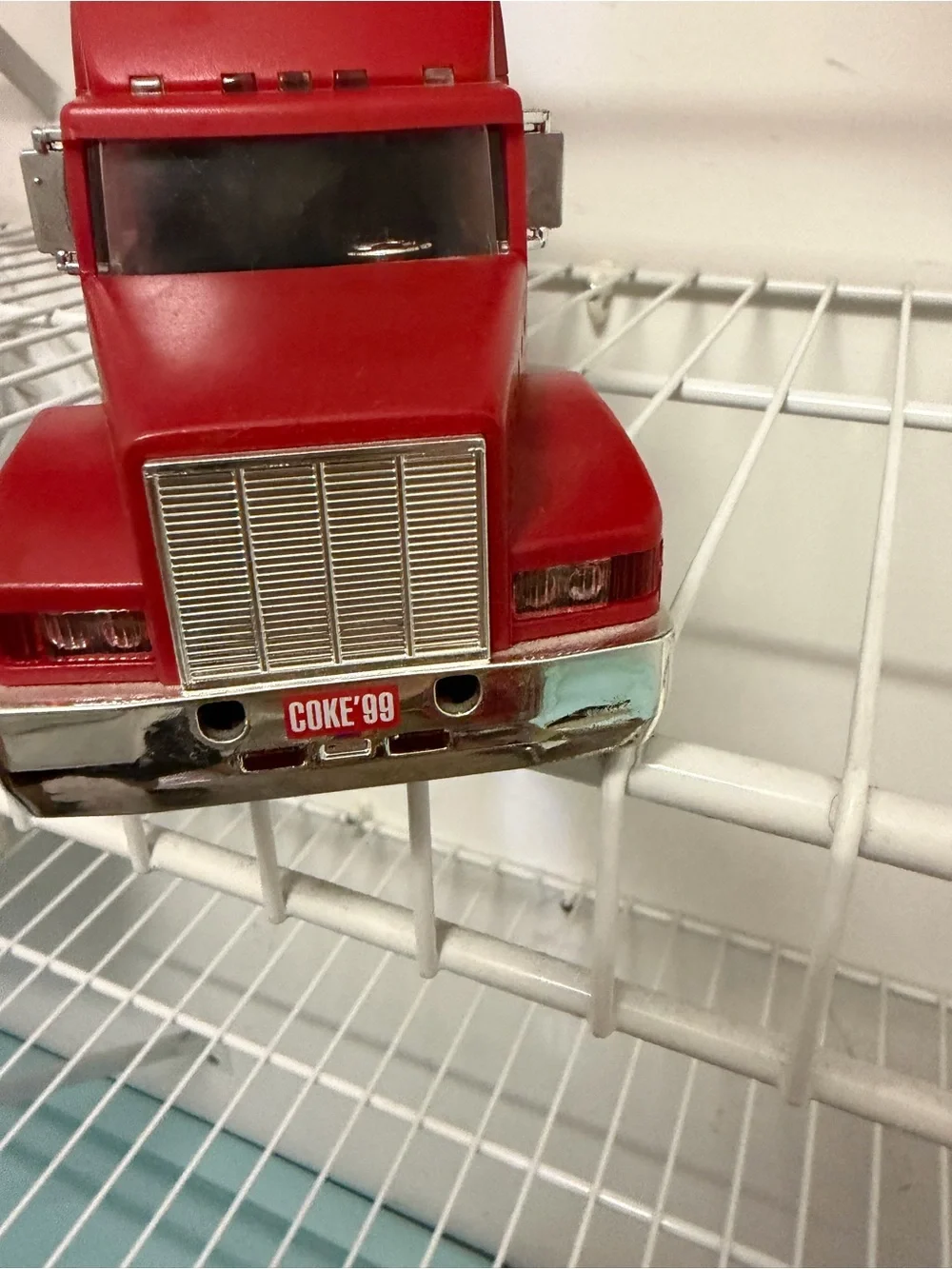 Coca Cola bright red